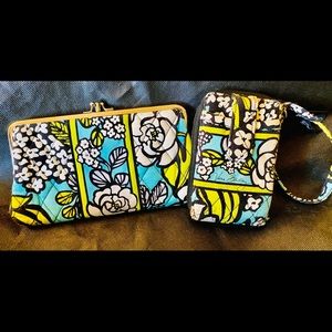 Vera Bradley Wallet and Wristlet Set